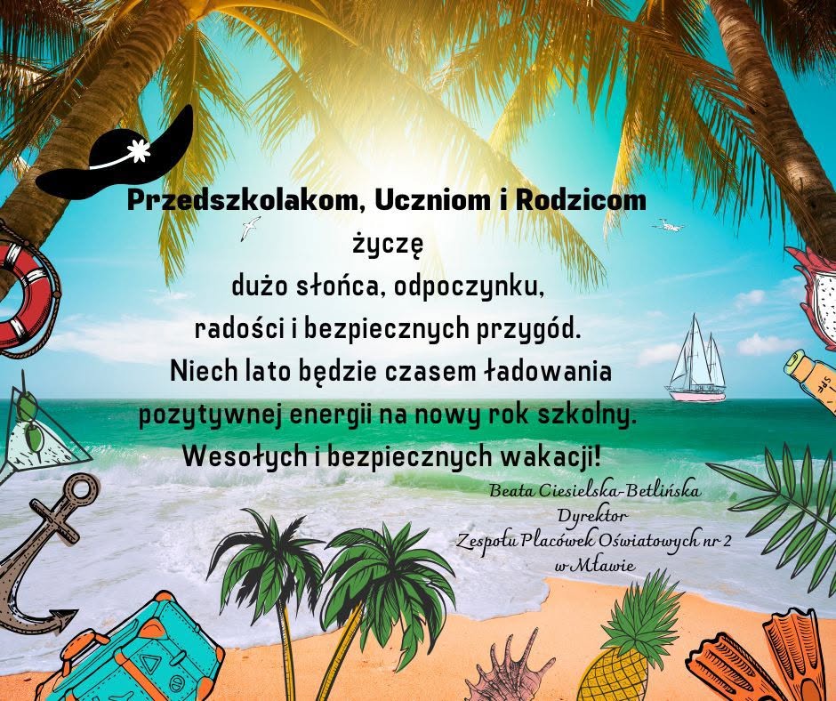 Życzenia wakacyjne