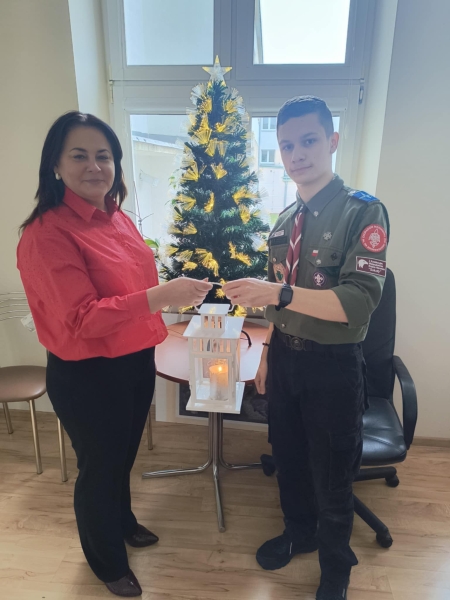 Betlejemskie Światło Pokoju w naszej placówce