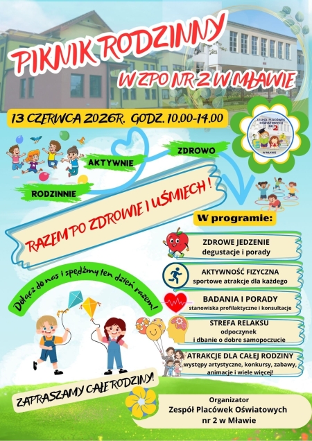 Drogie Przedszkolaki, Drodzy Uczniowie, Rodzice i Przyjaciele ZPO nr 2!
