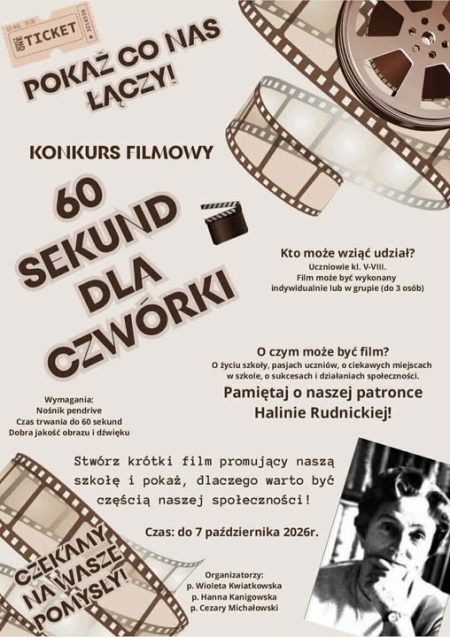 Konkurs filmowy „60 sekund dla Czwórki” – regulamin