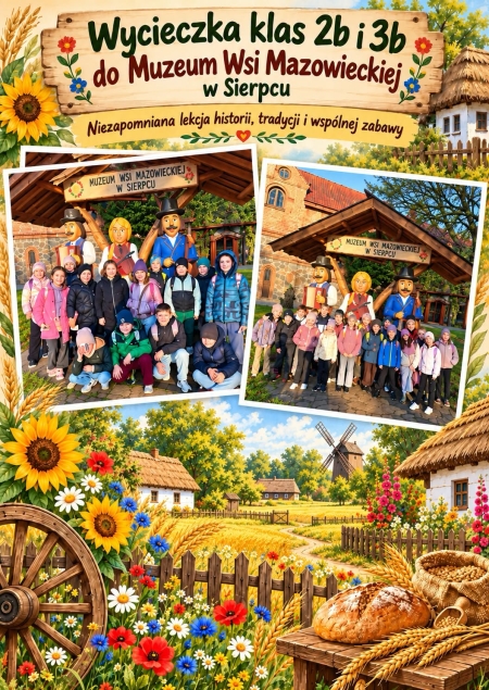 Wycieczka klas IIb i IIIb do Muzeum Wsi Mazowieckiej w Sierpcu
