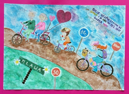  Konkurs Plastyczny „ Bezpieczne wakacje na rowerze”
